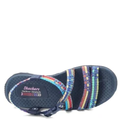 Outlet Skechers Women's , Reggae - Sew Me Sandal Navy Multi
