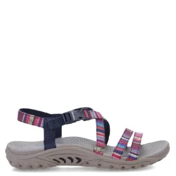 Clearance Skechers Women's , Reggae - Trail On By Sandal Navy Multi