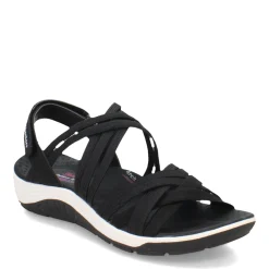 New Skechers Women's , Reggae Cup - Simply Biased Sandal Black
