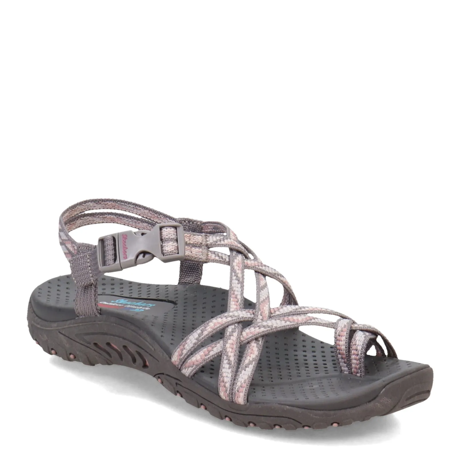 Discount Skechers Women's , Reggae Strappy Sling Sandal Gray