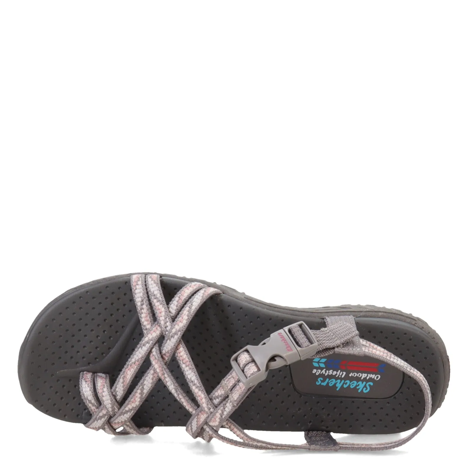 Discount Skechers Women's , Reggae Strappy Sling Sandal Gray