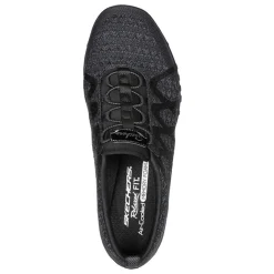 Outlet Skechers Women's , Relaxed Fit: Breathe-Easy - Infi-Knity Sneaker - Wide Width Black