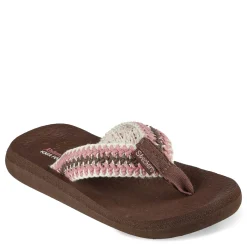 Outlet Skechers Women's , Relaxed Fit: Asana - Bloom Crush Sandal Brown Multi