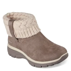 Discount Skechers Women's , Relaxed Fit: Slip-Ins - Easy Going - Cozy Weather 2 Boot Taupe