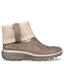 Discount Skechers Women's , Relaxed Fit: Slip-Ins - Easy Going - Cozy Weather 2 Boot Taupe