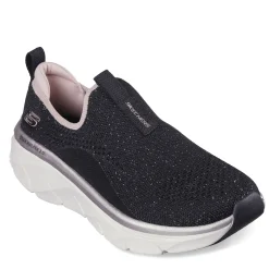 Skechers Women's , Relaxed Fit: D'Lux Walker 2.0 - Sparkle Forever Sneaker Black Rose Gold