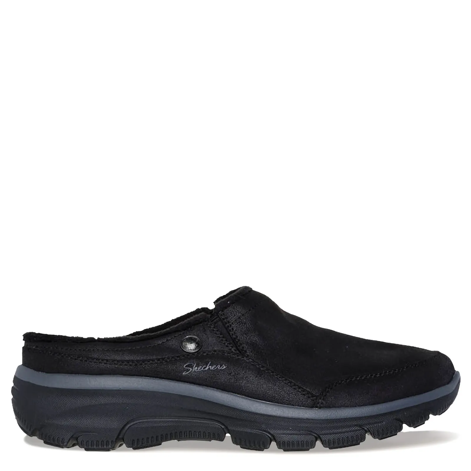 Clearance Skechers Women's , Relaxed Fit: Easy Going - Latte 2 Clog - Wide Width Black