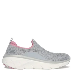 Skechers Women's , Relaxed Fit: D'Lux Walker 2.0 - Bold State Sneaker Grey Pink