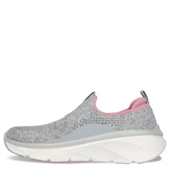 Skechers Women's , Relaxed Fit: D'Lux Walker 2.0 - Bold State Sneaker Grey Pink