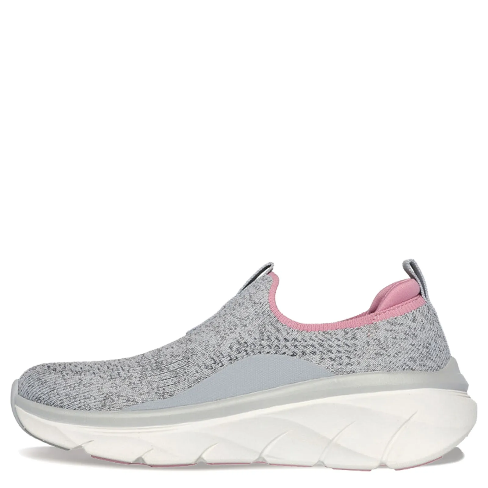 Skechers Women's , Relaxed Fit: D'Lux Walker 2.0 - Bold State Sneaker Grey Pink
