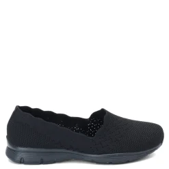 Clearance Skechers Women's , Seager Stat Slip-On Black/Black