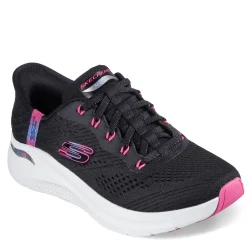 Skechers Women's , Slip-ins: Arch Fit 2.0 - Easy Chic Sneaker Black/Hot Pink