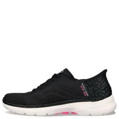 Clearance Skechers Women's , Slip-ins: GO WALK 6 - Vivid Idea Walking Shoe Black Pink