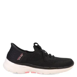 Online Skechers Women's , Slip-ins: GO WALK 6 - Lovely Day Sneaker Black Hot Pink