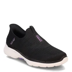 Hot Skechers Women's , Slip-ins: GO WALK 6 - Fabulous View Sneaker Black/Lavender