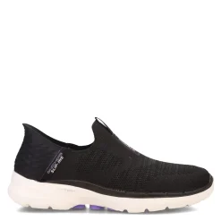 Hot Skechers Women's , Slip-ins: GO WALK 6 - Fabulous View Sneaker Black/Lavender