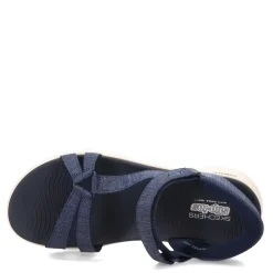 Hot Skechers Women's Slip-Ins, GO WALK Flex - Illuminate Sandal Navy