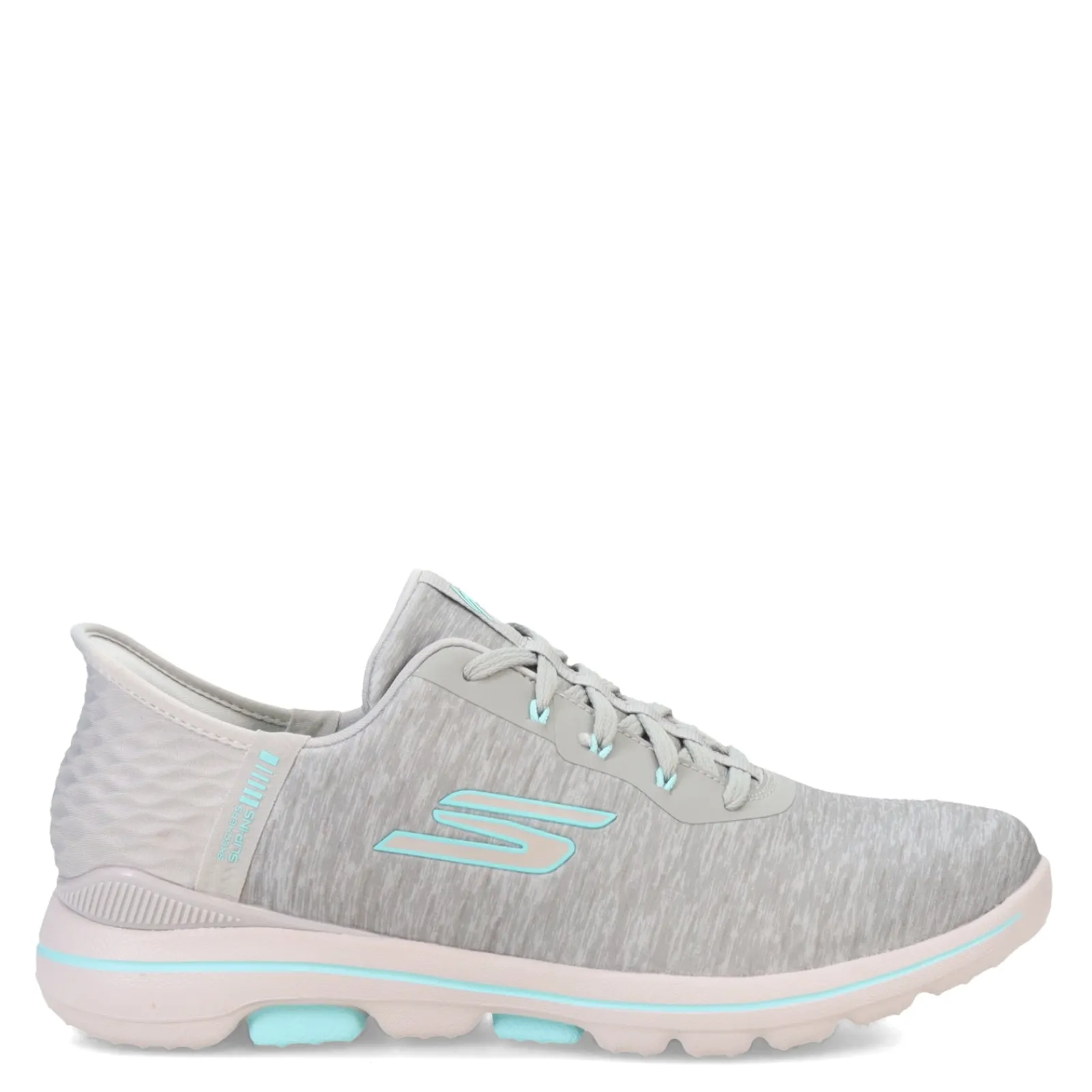 Discount Skechers Women's , Slip-ins GO GOLF WALK 5 Slip-Ins Sneaker Grey/Aqua