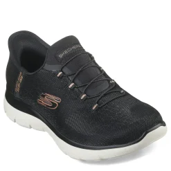 Skechers Women's , Slip-ins: Summits - Classy Night Sneaker Black Rose Gold