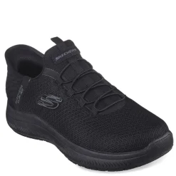Best Skechers Work Women's Skechers, Slip-ins Work: Summits SR - Enslee Sneaker - Wide Width Black/Black