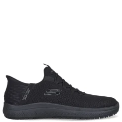 Best Skechers Work Women's Skechers, Slip-ins Work: Summits SR - Enslee Sneaker - Wide Width Black/Black