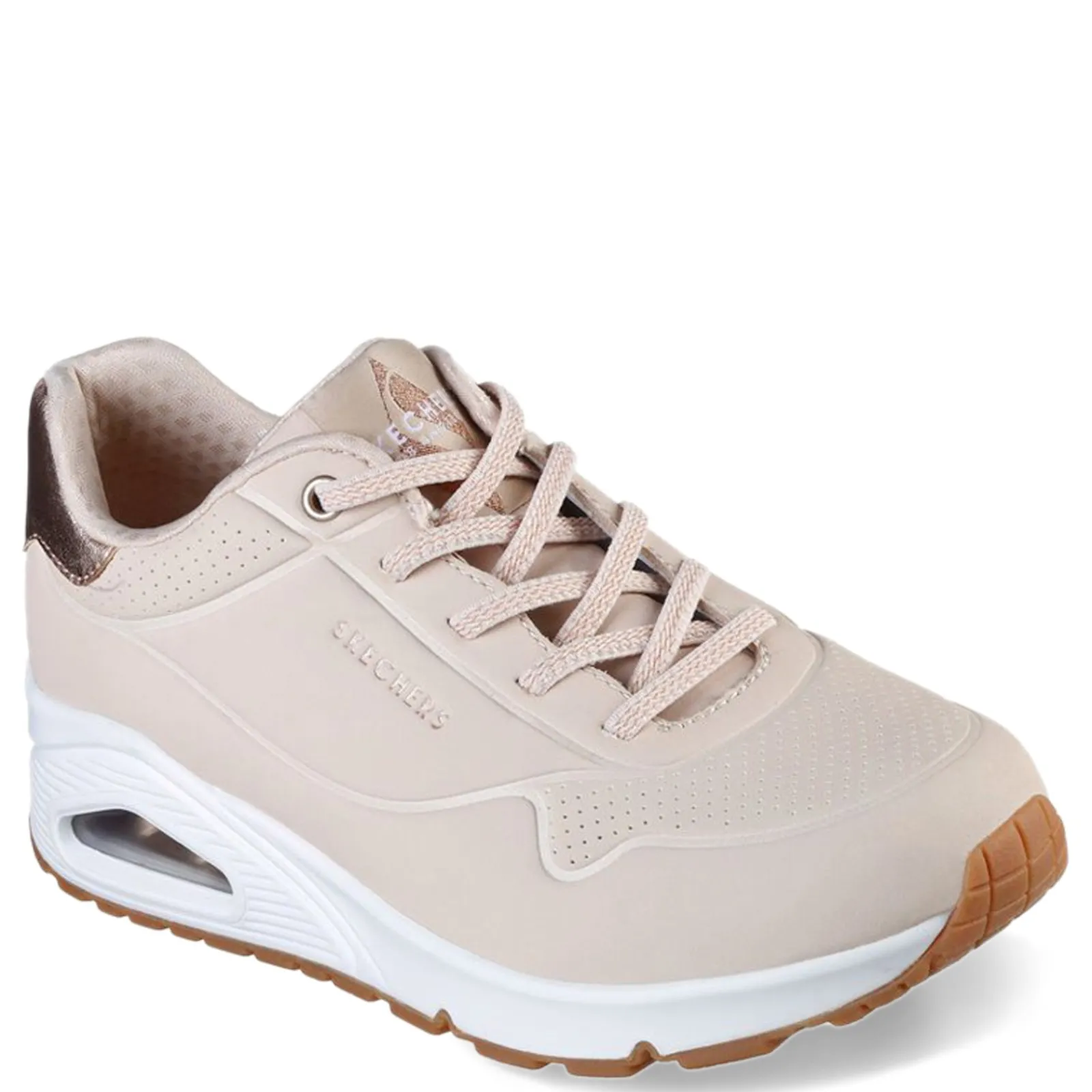 New Skechers Women's Street, Uno-Shimmer Away Sneaker Natural