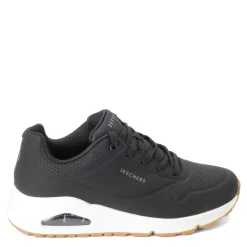 Clearance Skechers Women's Street, Uno - Stand on Air Sneaker Black/White