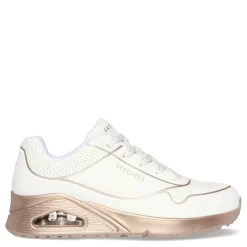 Sale Skechers Women's Street, Uno - Cool Heels Sneaker White / Rose Gold
