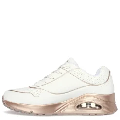Sale Skechers Women's Street, Uno - Cool Heels Sneaker White / Rose Gold