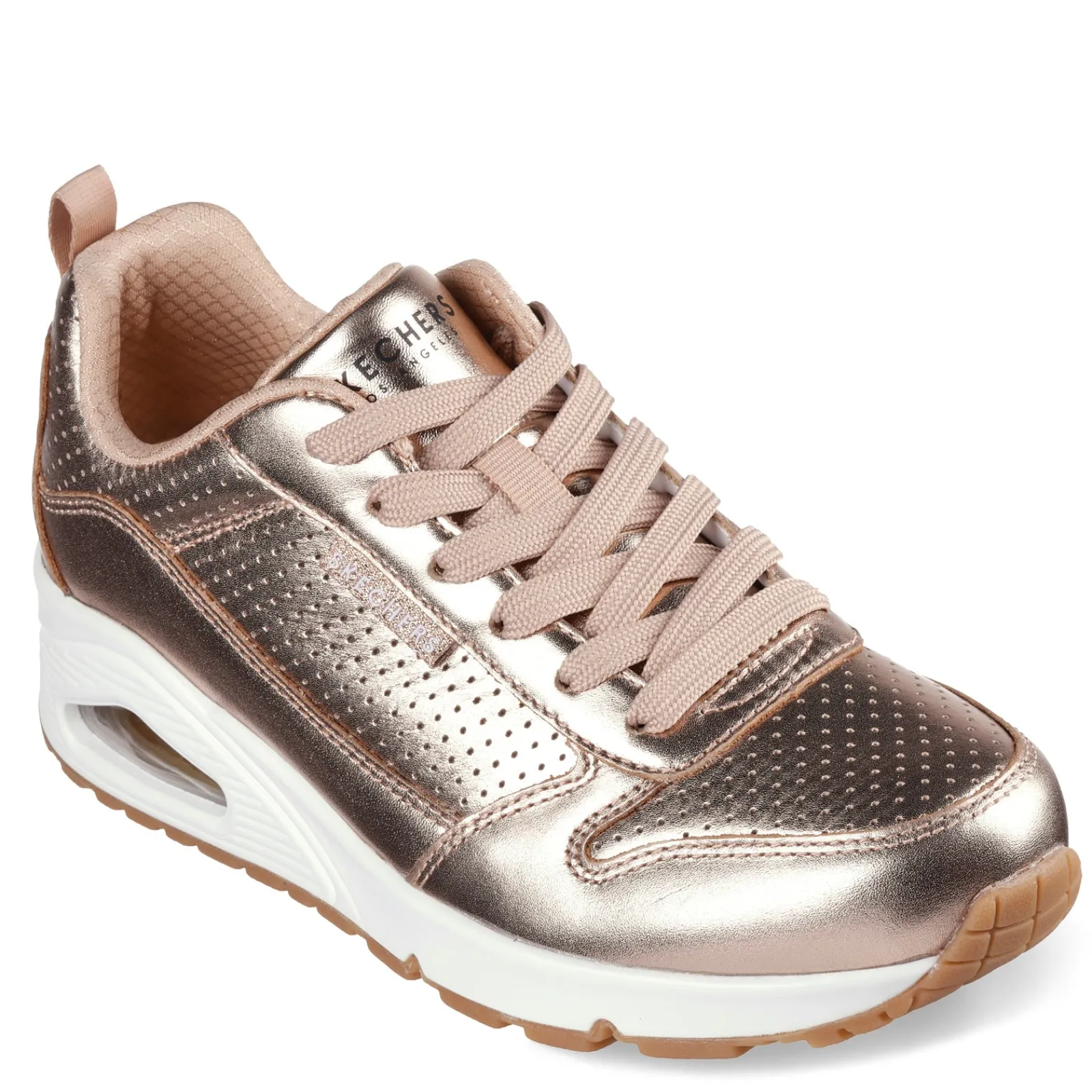New Skechers Women's Street, Uno – Metallixs Sneaker Rose/Gold