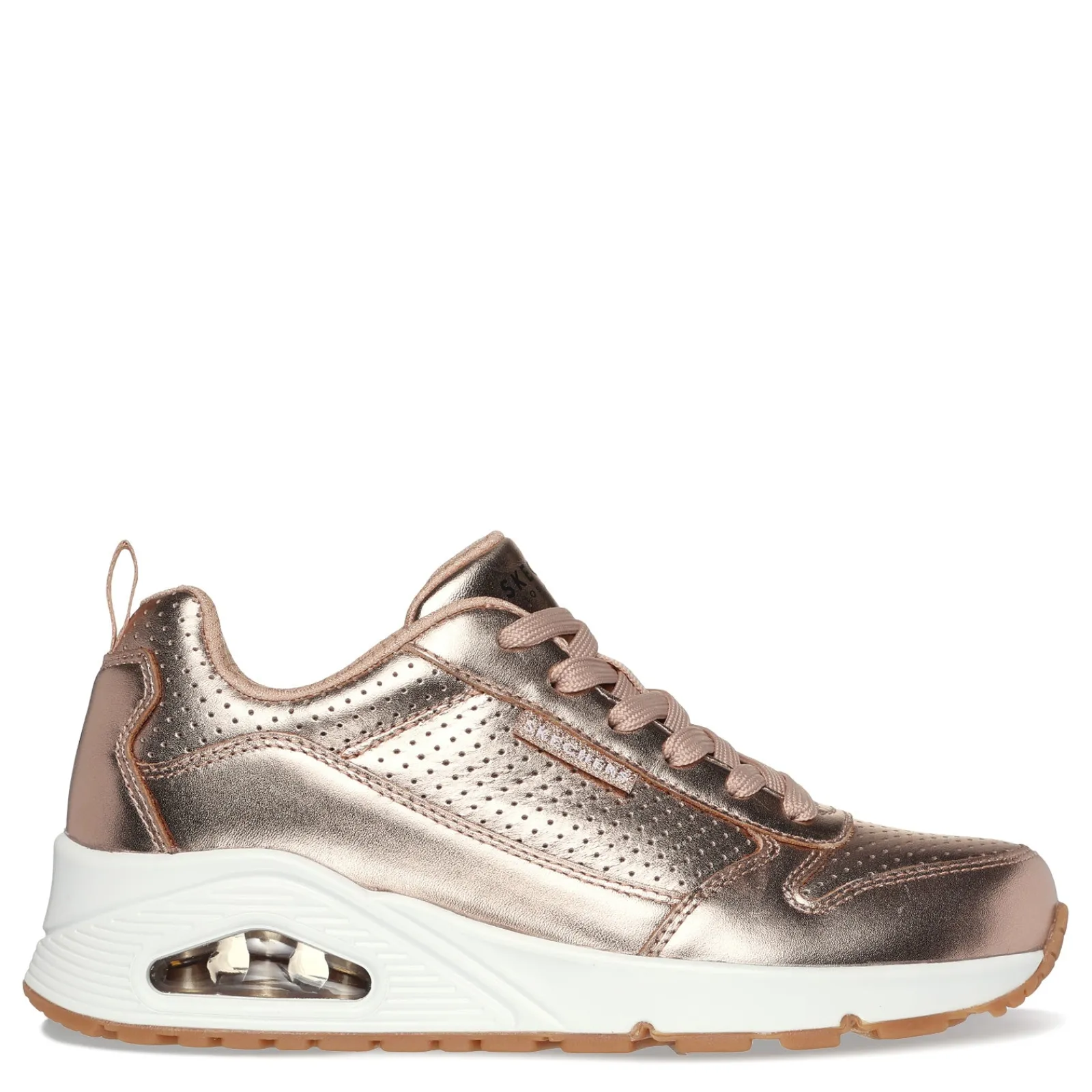 New Skechers Women's Street, Uno – Metallixs Sneaker Rose/Gold
