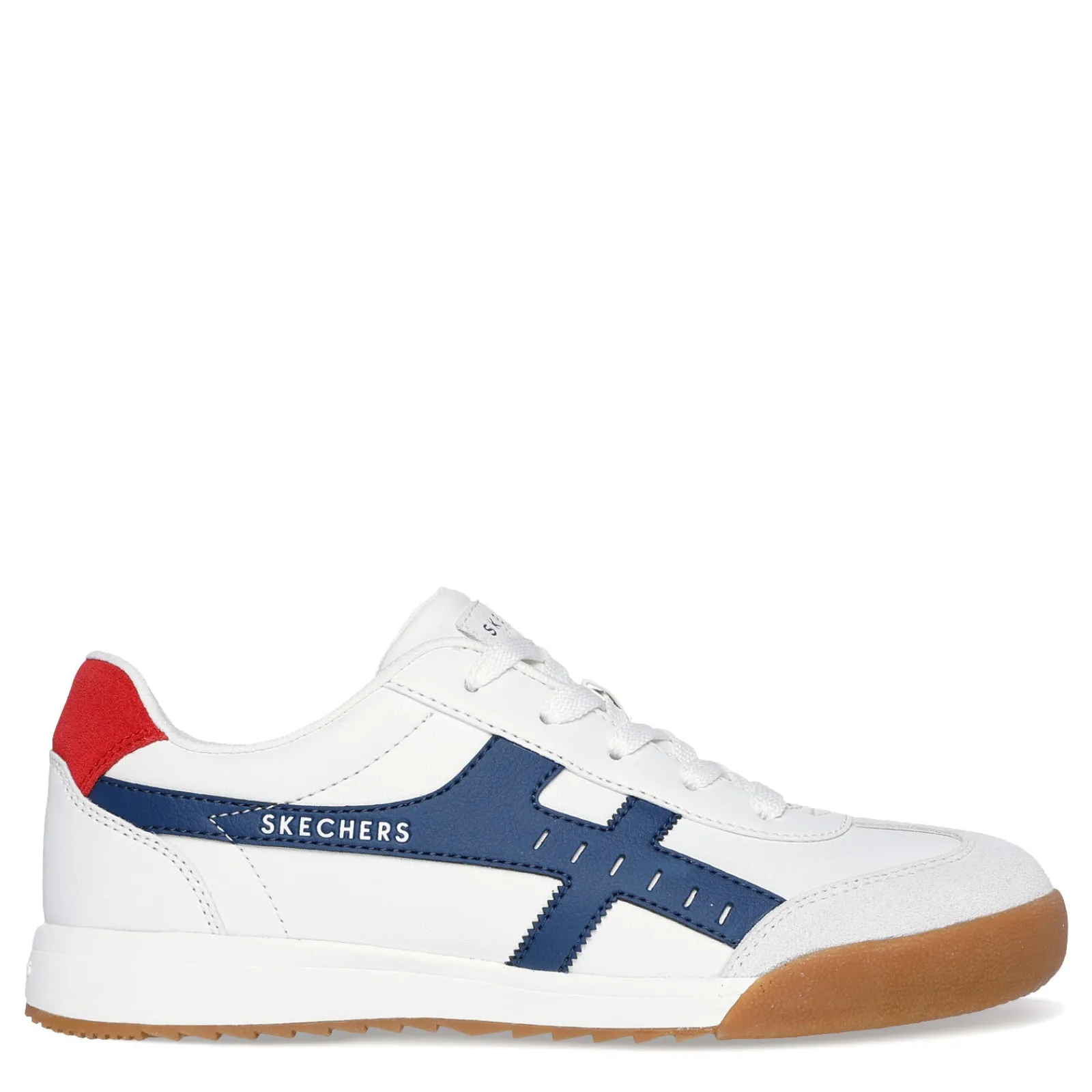 Clearance Skechers Women's Street, Zinger 2.0 - La Bella Sneaker White Navy Red