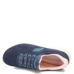 Best Skechers Women's , Summits - Fun Flair Sneaker - Wide Width Navy
