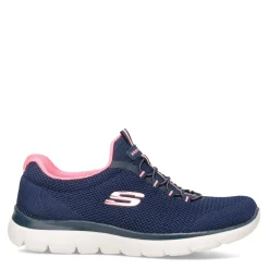Best Skechers Women's , Summits - Cool Classic Sneaker Navy / Pink