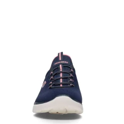 Best Skechers Women's , Summits - Cool Classic Sneaker Navy / Pink