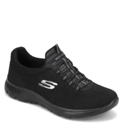 Outlet Skechers Women's , Summits - Cool Classic Sneaker - Wide Width Black