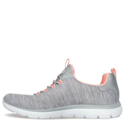 Best Skechers Women's , Summits - Fresh Impression Sneaker - Wide Width Grey Coral