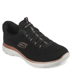 Online Skechers Women's , Summits - Cool Classic Sneaker Black Rose Gold