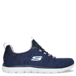 New Skechers Women's , Summits - Fresh Impression Sneaker - Wide Width Navy Lavender