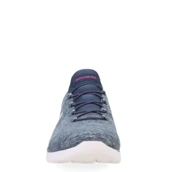 Hot Skechers Women's , Summits - Quick Getaway - Wide Width Grey Navy Pink
