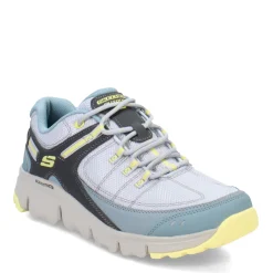 Skechers Women's , Summits AT - Artists Bluff Hiking Shoe Blue/Yellow