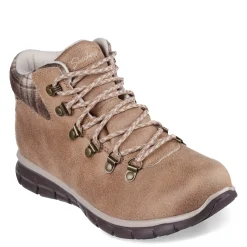 Sale Skechers Women's , Synergy - Plaid Mood Boot Chestnut