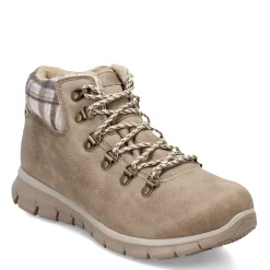 Hot Skechers Women's , Synergy - Plaid Mood Boot Taupe
