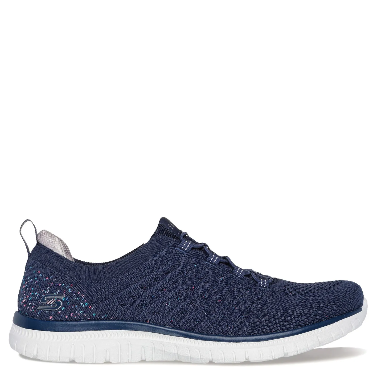 Discount Skechers Women's , Virtue - Show Runner Sneaker - Wide Width Navy