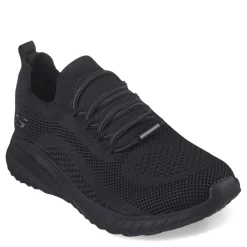 Sale Skechers Work Women's , Relaxed Fit: BOBS Sport Squad Chaos Slip Resistant Sneaker Black
