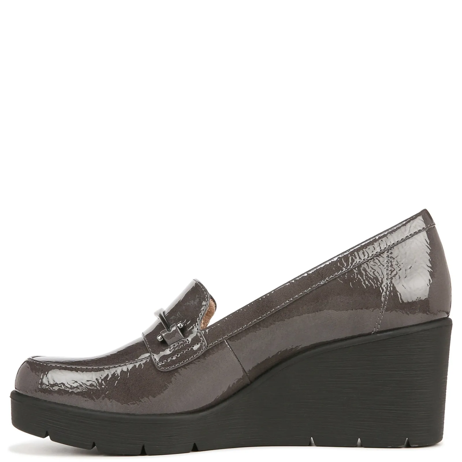 Outlet SOUL Naturalizer Women's , Achieve Loafer Grey Patent