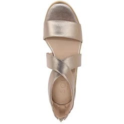 Outlet SOUL Naturalizer Women's , Goodtimes Wedge Sandal Silver