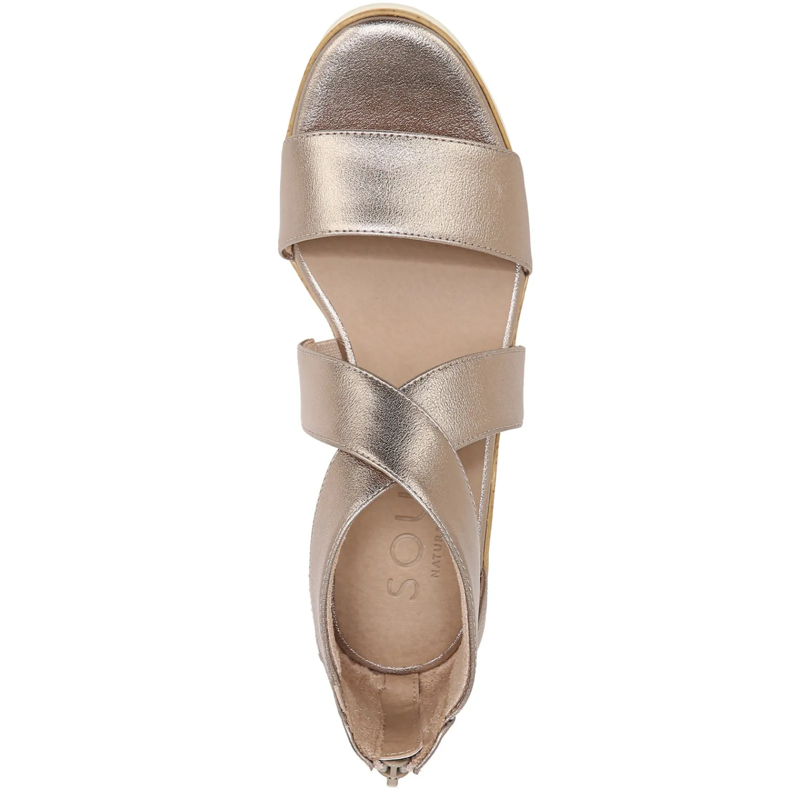 Outlet SOUL Naturalizer Women's , Goodtimes Wedge Sandal Silver