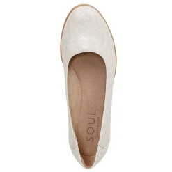 New SOUL Naturalizer Women's , Idea Ballet Flat Beige Snake Print