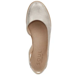 Sale SOUL Naturalizer Women's , Idea Slingback Ballet Flat Light Gold